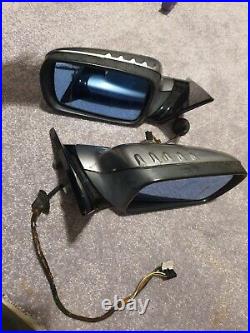 BMW 3Series E46 SIDE/WING MIRRORS Pair GLOSS black GENUINE MSPORT FACELIFT COUPE