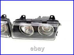 BMW 3 E36 1997 LHD Headlights headlamps pair left and right INPRO WITH ANGELEYES