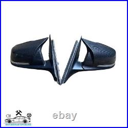 BMW 3 Series F30 Pre LCI 11-16 Pair Of M Style Carbon Look Winglet Wing Mirrors
