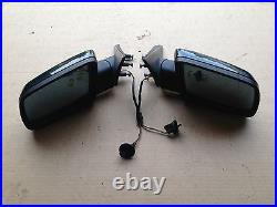 BMW 5 Series Pair Left Right Wing Mirrors Green Lci Facelift E60 E61 BREAKING