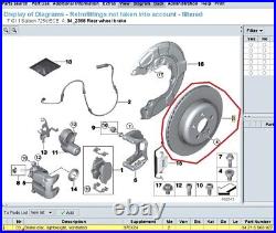 BMW Brake Disc Rear Vented PAIR 370x24mm 34216860927