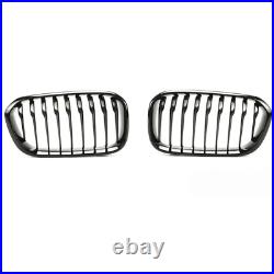 BMW Genuine 1 Series F20 F21 LCI Gloss Black Kidney Grills Pair 51712357461/462