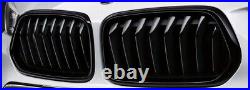 BMW Genuine X2 Black Radiator Kidney Grill Set Pair M Performance F39 2455246/7