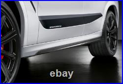 BMW Genuine X6 G06 M Performance Carbon Side Skirt Sill Inserts PAIR 51152469972