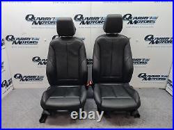 BMW M Sport Heated Black Leather Front Seats Pair 4 Series F36 Gran Coupe