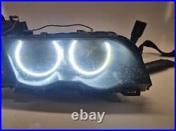 BMW Msport E46 2003 headlights DRIVER PASSENGER PAIR LED ANGLE EYES SEE PHOTOS