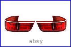 BMW X5 E70 Rear Lights Set LED Upgrade Crystal Clear Red 06-10 Pair Left Right