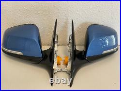 Bmw 3 Series F30 F31 LCI Wing Mirrors Set Pair Lr Manual Folding 6 Pins Rhd Uk