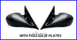 Bmw E39 5 Series Black M3 Electric Pair Door Wing Mirrors E Marked & Base Plates