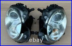 Bmw Mini One Cooper S Pair Of Xenon Headlights Complete R55 R56 2007-2013