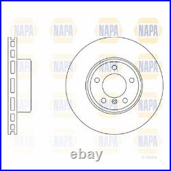 For BMW 5 Series E61 525d Genuine Napa 5 Stud Vented Front Brake Discs Pair