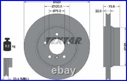 For BMW Genuine OE Rear Brake Discs Pair Coated Vented 92141603 Textar 320 mm