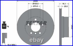 For BMW Genuine OE Rear Brake Discs Pair Coated Vented 92199503 Textar 300 mm
