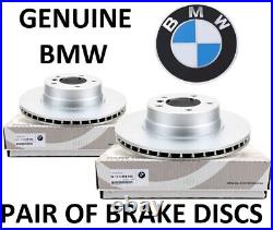 GENUINE BMW E60 E61 E63 E64 5 6 series front brake discs 34116864059. PAIR. 14E