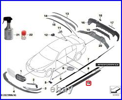 GENUINE BMW G30, G31, F90 M5, M Performance Carbon Fibre Side Sills. PAIR. UL3