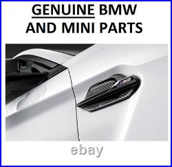 GENUINE BMW M2 F87 M Performance Carbon Fibre Wing Grille Trims. PAIR. 26E