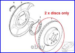 GENUINE BMW X5 E70, F15, X6 E71, F16, Brake Discs 34216793246. REAR PAIR. 14E