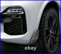 GENUINE BMW X5 G05 FRONT PAIR Carbon Fibre Winglets 2455499. 2455500 RRP £716