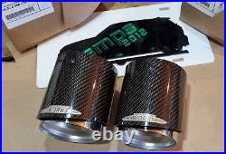 GENUINE MINI F Series JCW Carbon Tailpipe Trim Exhaust Tip. 18302468715 PAIR
