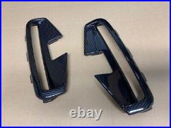 Genuine BMW 4 Series Front Bumper Carbon Fibre Grille Trims (one pair)