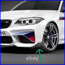 Genuine BMW M Performance F87 M2 Front Carbon Fibre Splitter Fins (one pair)