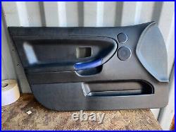 Genuine Bmw E36 M3 Saloon Front Left Right Black Leather Door Cards Pair x2
