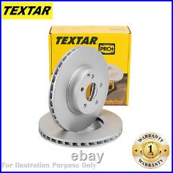 Genuine OE Front Brake Discs Pair Coated High-Carbon Vented 92141505 Textar