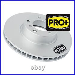 Genuine OE Front Brake Discs Pair Coated High-Carbon Vented 92141505 Textar