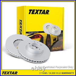 Genuine OE Textar PRO Rear Brake Discs Coated Vented 320mm Pair 92161103