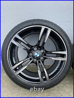 Genuine Pair BMW 19 437m Rear Alloy Wheels M2 M3 M4 10J X19 EH2 Tyres