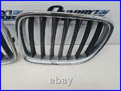 Genuine Used BMW Front Chrome Kidney Grille Pair X1 E84 2993306 2993305