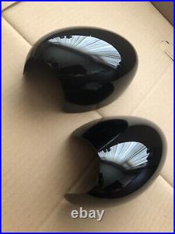 Gloss Black Pair Mint Unmarked Bmw Mini Cooper R50 R52 R53 Genuine Mirror Covers