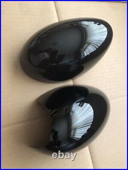 Gloss Black Pair Mint Unmarked Bmw Mini Cooper R50 R52 R53 Genuine Mirror Covers