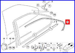 New Genuine Bmw 3 Series E36 Coupe Rear Window Molding Gaskets Pair Set N/s O/s