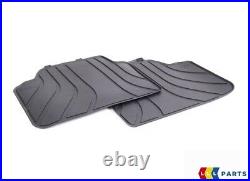 New Genuine Bmw 3 Series E90 E91 Front And Rear Floor Black Rubber Mats Pair