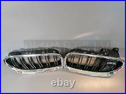 New Genuine Bmw 5 Series F10 M Sport Bumper Grille Front Pair 8057224 & 8057229