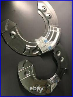 New Genuine Bmw F10 F01 &lci Front Brake Protection Plate Pair 6775269 & 6775270