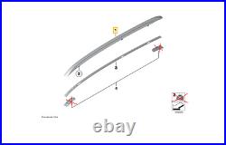New Genuine Bmw X1 E84 08-15 Black Roof Rails Railing Pair Set Left Right