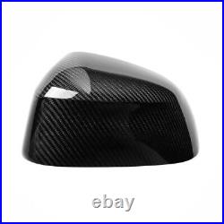 Pair 100% Real Carbon Fiber Mirror Covers For 2014-2017 BMW X3 E73 X4 F26 X5 F15