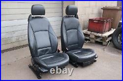 Pair BMW Z4 roadster E85 Black Leather Heated Seats