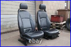 Pair BMW Z4 roadster E85 Black Leather Heated Seats