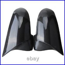 Pair Real Carbon Fiber M5 Style Mirror Cover Cap for BMW F10 F1 F01 LCI 2014-18