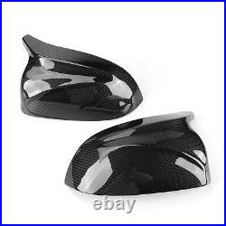 Pair Side View Mirror Covers Cap Real Carbon Fiber For BMW X3 X4 X5 G01 G02 G05