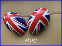 Pair Used Bmw Mini Cooper Union Jack R56 R57 R58 R60 R61 Genuine Mirror Covers