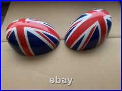 Pair Used Bmw Mini Cooper Union Jack R56 R57 R58 R60 R61 Genuine Mirror Covers