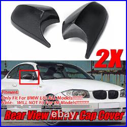 Real Carbon Fiber Rear View Mirror Cover Caps For BMW E90 E91 E92 E93 Facelifted