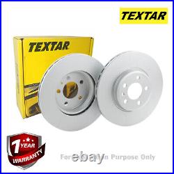 Textar Genuine OE Brake Discs Pair Coated Solid Front 300 mm For BMW 92241903