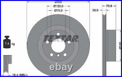 Textar Genuine OE Brake Discs Pair Coated Vented Rear 330 mm For BMW 92256303